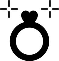 Ehering-Glyphe-Symbol vektor