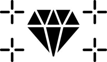 diamant glyfikon vektor