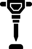 Handsäge-Glyphen-Symbol vektor