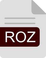 roz Datei Format eben Symbol vektor