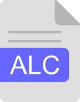 alc fil formatera platt ikon vektor
