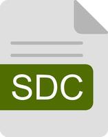 sdc Datei Format eben Symbol vektor