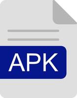 apk fil formatera platt ikon vektor