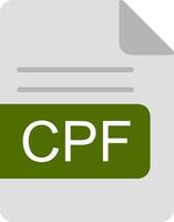 cpf Datei Format eben Symbol vektor