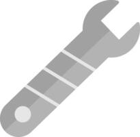 Schraubenschlüssel flaches Symbol vektor