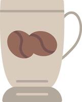 Flache Ikone der Kaffeetasse vektor