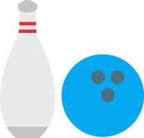 Bowling-Flat-Symbol vektor