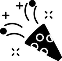 Partyhut-Glyphe-Symbol vektor