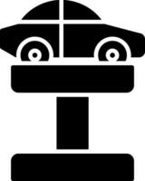 Glyphen-Symbol für Wagenheber vektor