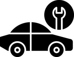 Autoservice-Glyphe-Symbol vektor