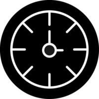 Uhr-Glyphe-Symbol vektor