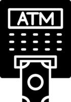 ATM-Glyphe-Symbol vektor