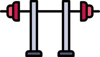 Hocken Linie gefüllt Symbol vektor