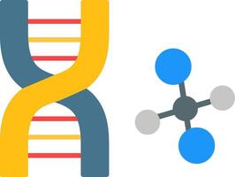 DNA-Flachsymbol vektor