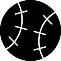 Baseball-Glyphen-Symbol vektor