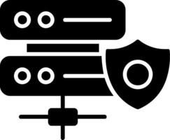 Server-Glyphen-Symbol vektor