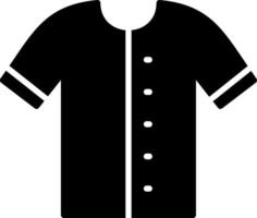 Shirt-Glyphe-Symbol vektor