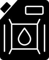 Biodiesel Motor Glyphe Symbol vektor