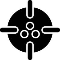 Paintball Glyphe Symbol vektor