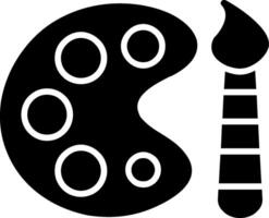 Farbpaletten-Glyphen-Symbol vektor