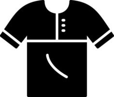 Shirt-Glyphe-Symbol vektor