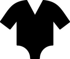 Symbol für Bodysuit-Glyphe vektor