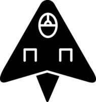 Flugzeug-Glyphen-Symbol vektor