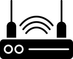 Router-Geräte-Glyphe-Symbol vektor