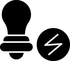 Symbol für Energiespar-Glyphe vektor