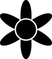 Amaryllis-Glyphe-Symbol vektor