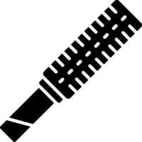 Haarbürste-Glyphe-Symbol vektor