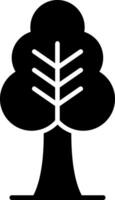 Baum-Glyphe-Symbol vektor