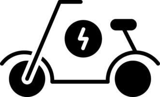 Scooter-Glyphe-Symbol vektor