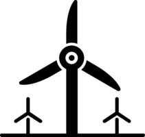 Turbine Energie Glyphe Symbol vektor