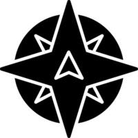 nördliches Glyphen-Symbol vektor