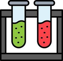 Chemikalien Linie gefüllt Symbol vektor