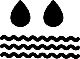 Symbol für Wasserglyphe vektor