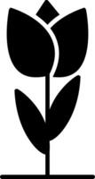 Tulpen-Glyphe-Symbol vektor