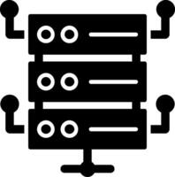 Datenbank architecutre Glyphe Symbol vektor