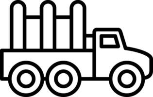 LKW-Liniensymbol vektor