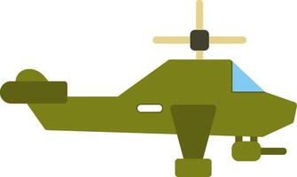 helikopter platt ikon vektor