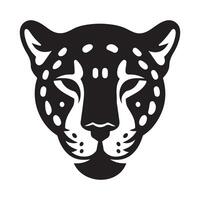 puma gepard huvud logotyp ikon mönster konst stock illustration vektor