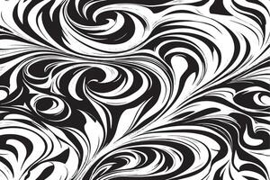 schwarz und Weiß Strudel Muster Overlay einfarbig Illustration Hintergrund Textur vektor