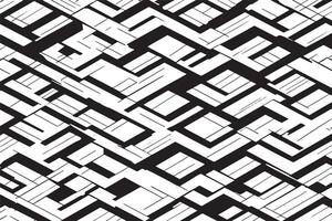 hög upplösning svart och vit geometrisk labyrint sömlös mönster bakgrund vektor