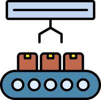 Produkt Linie gefüllt Symbol vektor