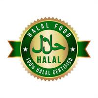 halal Essen Logo, Symbol und Abzeichen, halal zertifiziert Logo vektor