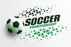 stilvoll Fußball draussen Sport Meisterschaft Hintergrund Design vektor