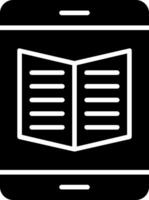 eBook-Glyphensymbol vektor