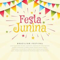 festa junina Brasilien Festival Party Urlaub Feier bunt Hintergrund Illustration vektor