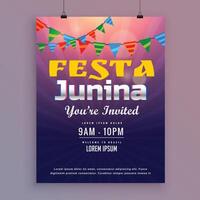 festa junina Gruß Karte Einladung Design vektor